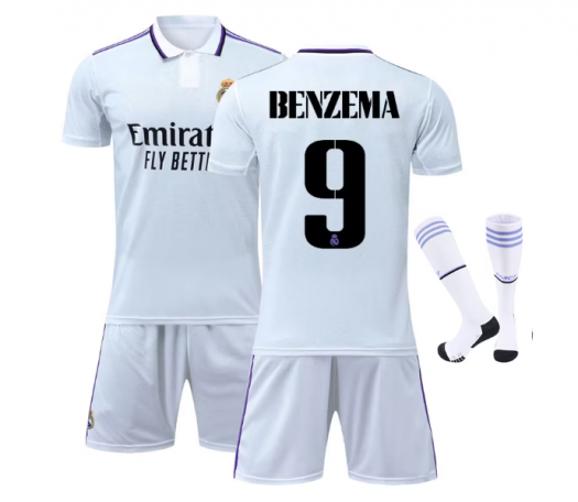 Echipament Sportiv Fotbal - Karim Benzema, Real Madrid (LIVRARE 15 ZILE)