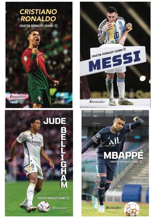 Set Top 4 Cărți Colecția Fotbaliști Celebri (Stoc Limitat)