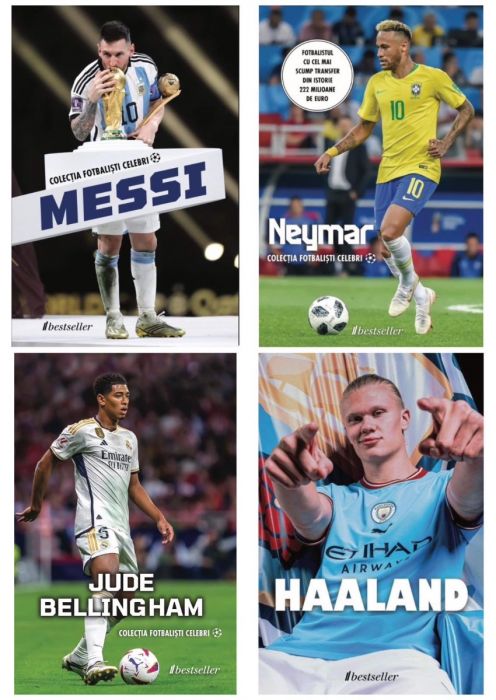 Set Top 4 Cărți Colecția Fotbaliști Celebri (Stoc Limitat)