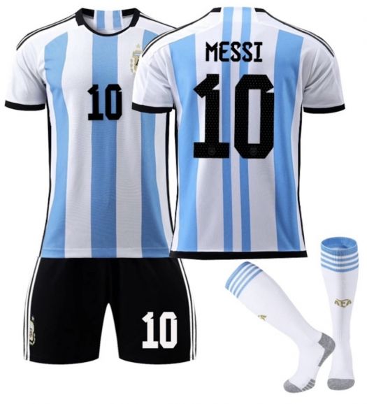 Echipament Sportiv Fotbal - Lionel Messi, Argentina  (Mărimi pentru copii și adulți, LIVRARE: 15 ZILE)