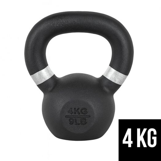 Ganteră Kettlebell din Oțel Solid cu Protecție, 4 kg