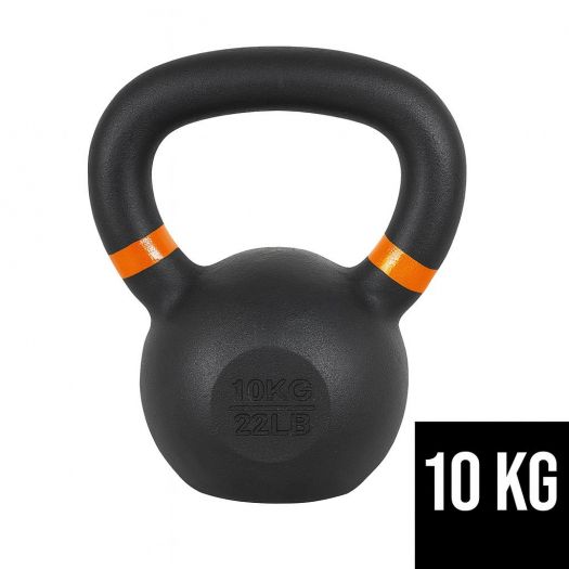 Ganteră Kettlebell din Oțel Solid cu Protecție, 10 kg