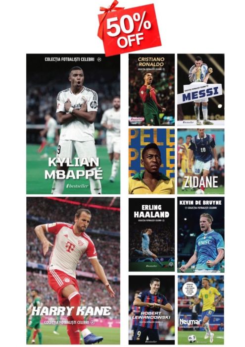 Set Top 10 Cărți Colecția Fotbaliști Celebri
