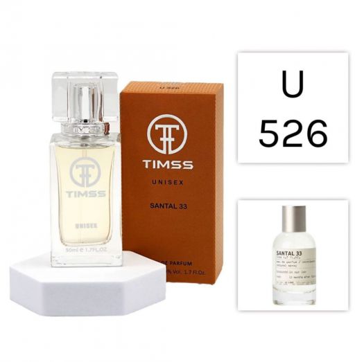 Parfum TIMSS U 526 Santal 33 (50 ml) - Inspirat de Santal 33 Le Labo