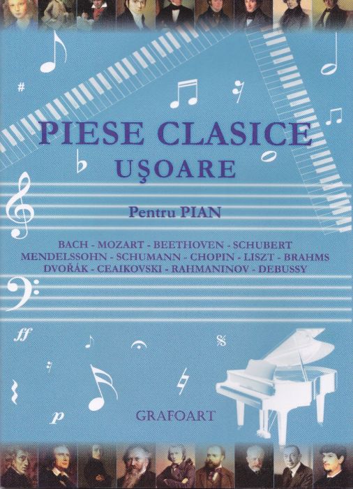 Piese clasice usoare (album; pian) (LIVRARE 15 ZILE)