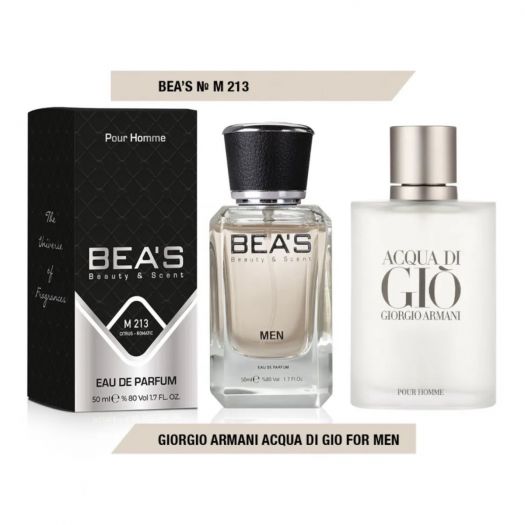 Parfum BEA'S M 213 pentru Bărbați (50 ml) - Inspirat de Giorgio Armani Acqua Di Gio Men