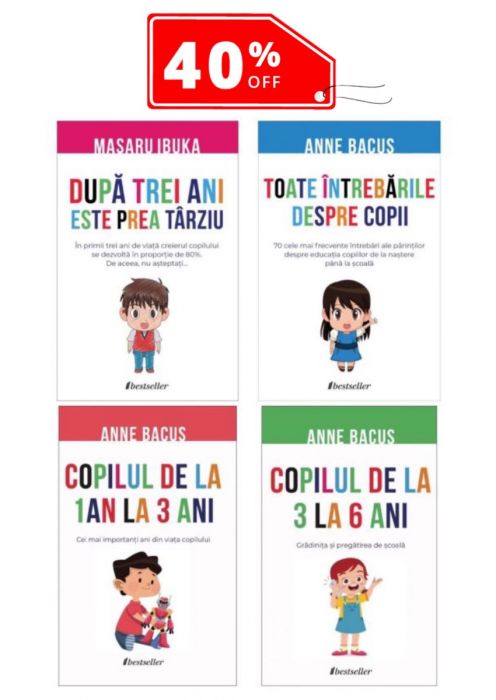 Pachet Top 4 cărți de Parenting (Creșterea și Educarea Copilului)