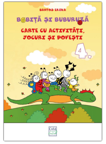 Bobita si Buburuza - Carte cu activitati, jocuri si povesti nr. 4 (LIVRARE 15 ZILE)