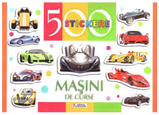 500 Stickere - Masini De Curse (LIVRARE 15 ZILE)