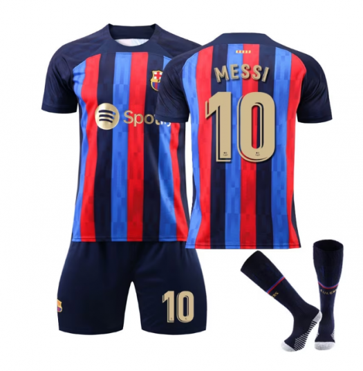 Echipament sportiv copii Barcelona Messi Fotbal Tricou Set (LIVRARE 15 ZILE)