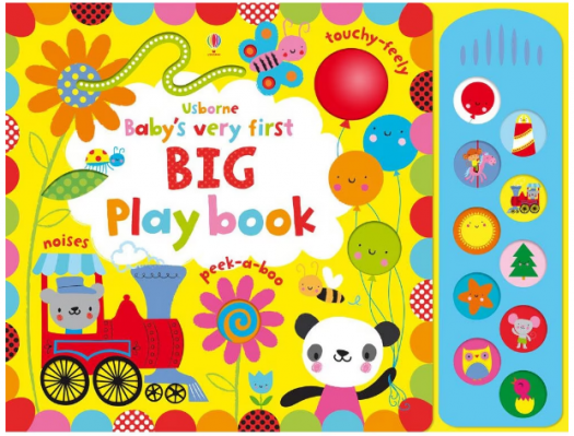 Carte "Baby's very first big play book", cu panou sunet, nastere+ (LIVRARE 15 ZILE)