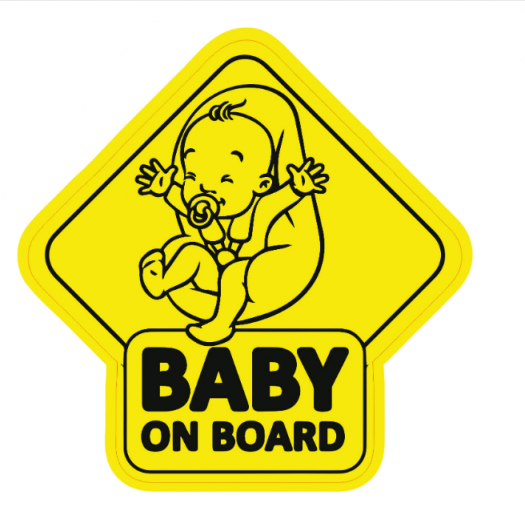 Baby on board scaunel sticker abtipild (LIVRARE: 7 ZILE)
