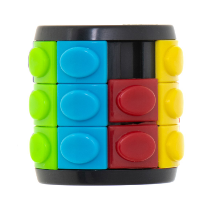 Puzzle multicolor, Zola®, pentru copii, rotativ, din plastic, 4.1x3.5 cm (LIVRARE: 7 ZILE)