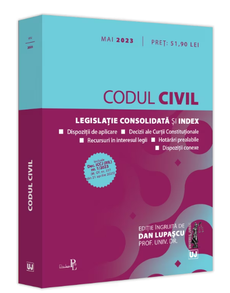 Codul civil: mai 2023 (România) (LIVRARE: 7 ZILE)