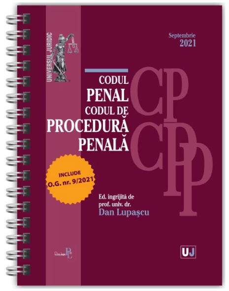 Codul penal si Codul de procedura penala Septembrie 2021 (România) (LIVRARE: 7 ZILE)