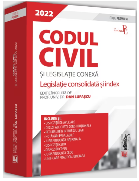 Codul civil si legislatie conexa 2022. Editie premium (Romania) (LIVRARE: 7 ZILE)