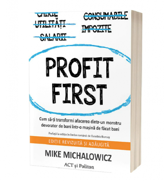Profit First. Cum să-ți transformi afacerea dintr-un monstru devorator de bani într-o mașina de făcut bani (LIVRARE: 15 ZILE)